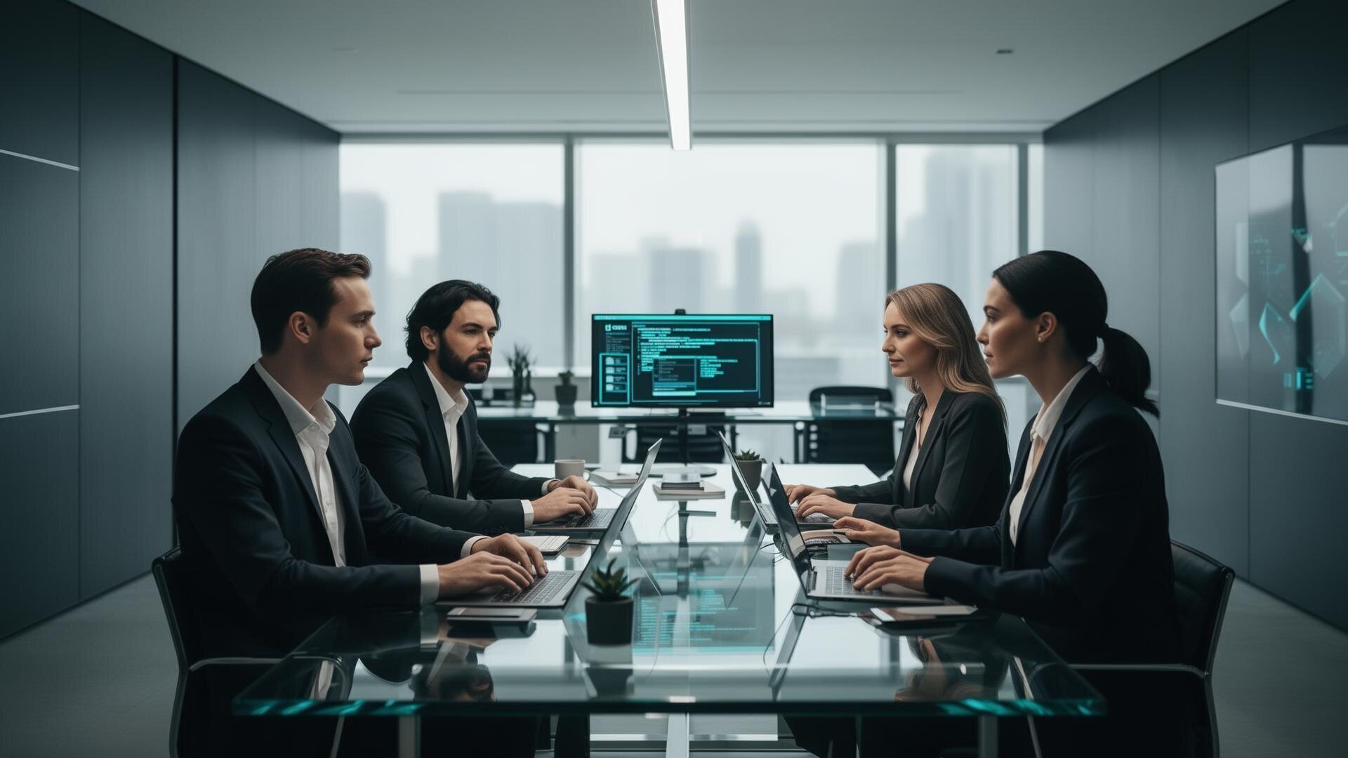 Robur Consulting team collaborating in a modern office